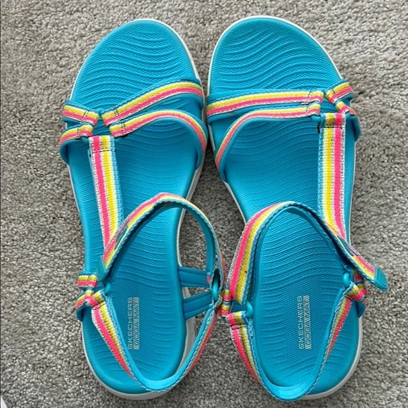 Skechers Shoes Skechers Blue And Pink Sandals Almost New